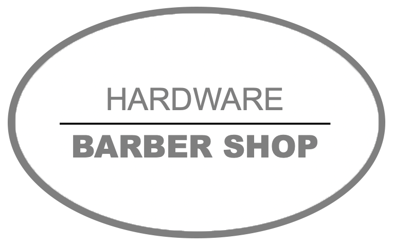 Hardware Barber Shop Logo